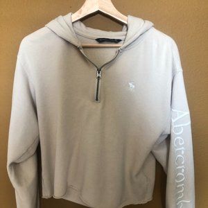 Abercrombie & Fitch Half-Zip Logo Hoodie